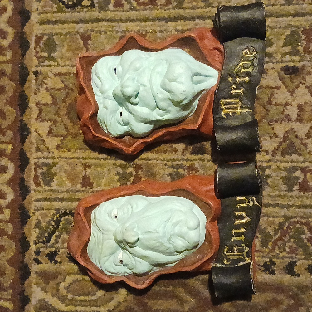 Design Toscano Handcrafted Envy + Pride European-Style Cardinal Sin Sculptures